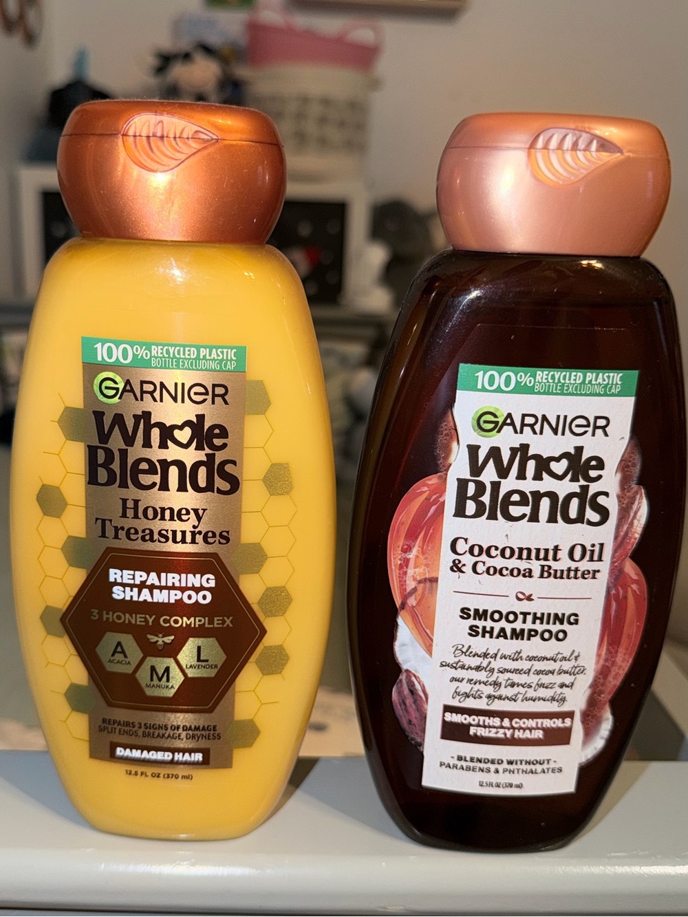 Garnier Whole Blends Honey Treasures & Coconut Oil Shampoo - Yellow, Brown